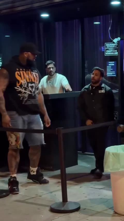 Big Guy vs Bouncer — Club Entrance Meme: a frame of the trend video