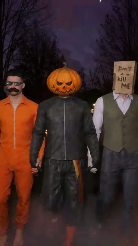 La squadra di Halloween: un fotogramma del video del trend