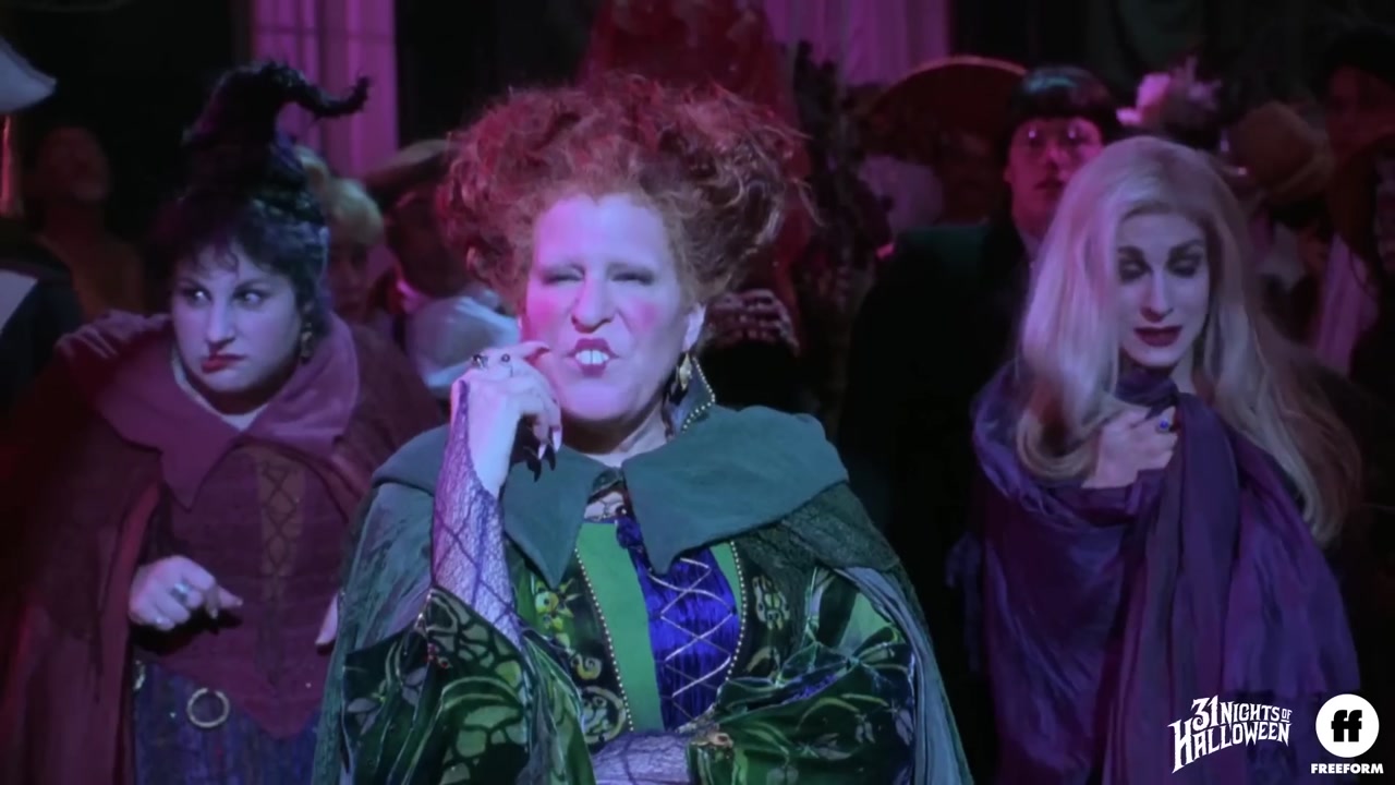 Hocus Pocus — Sanderson Sisters: a frame of the trend video