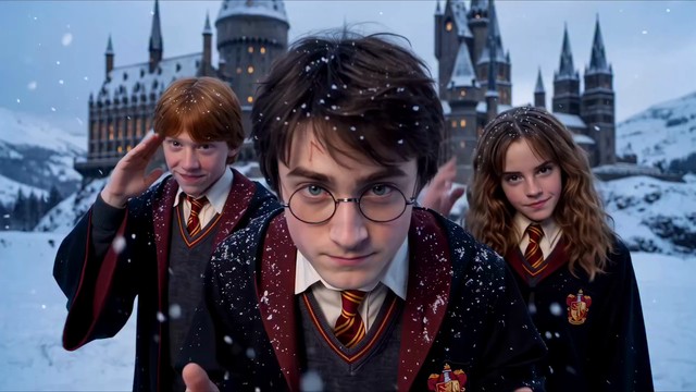 Hogwarts Gangnam Style: a frame of the trend video