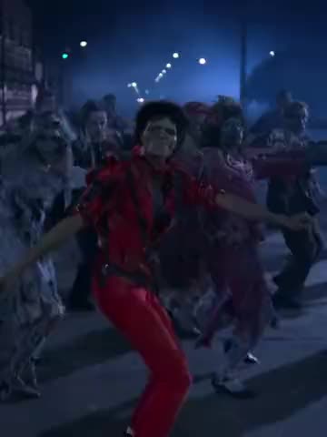 Thriller — 마이클 잭슨: 트렌드 영상의 한 장면