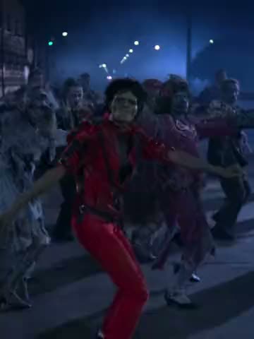 Thriller — 마이클 잭슨: 트렌드 영상의 한 장면